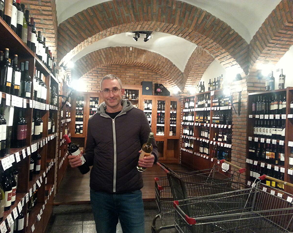 me in an argentinian wine shop