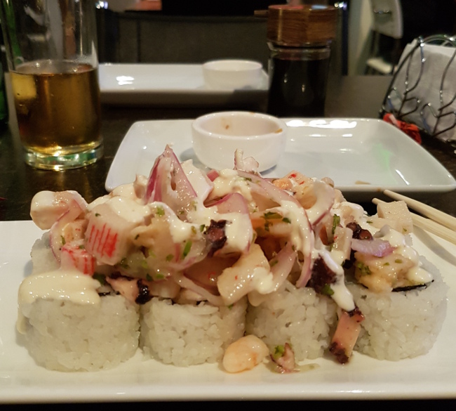 ceviche and sushi