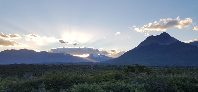 torres del paine sunset