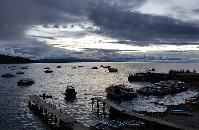 lake titicaca by night