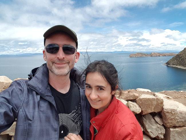 me and laura on isla del sol